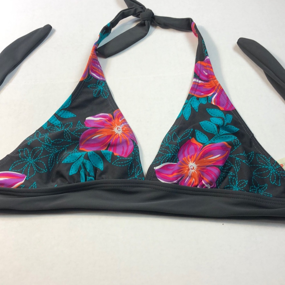 Tropical Honey Triangle Bikini Top Size 6